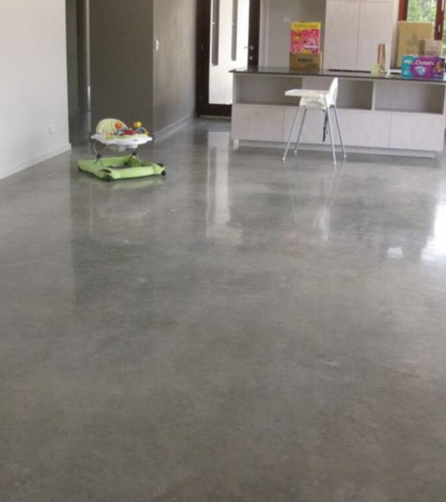 NYC Concrete Floors technician on a local job